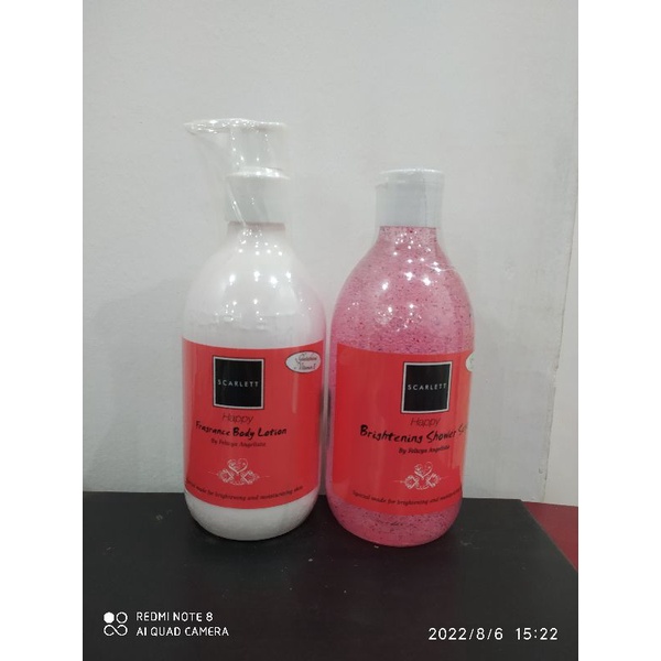 PAKET SCARLETT WHITENING 2 IN 1 BODY LOTION + BODY SHOWER - PEMUTIH BADAN SCARLET