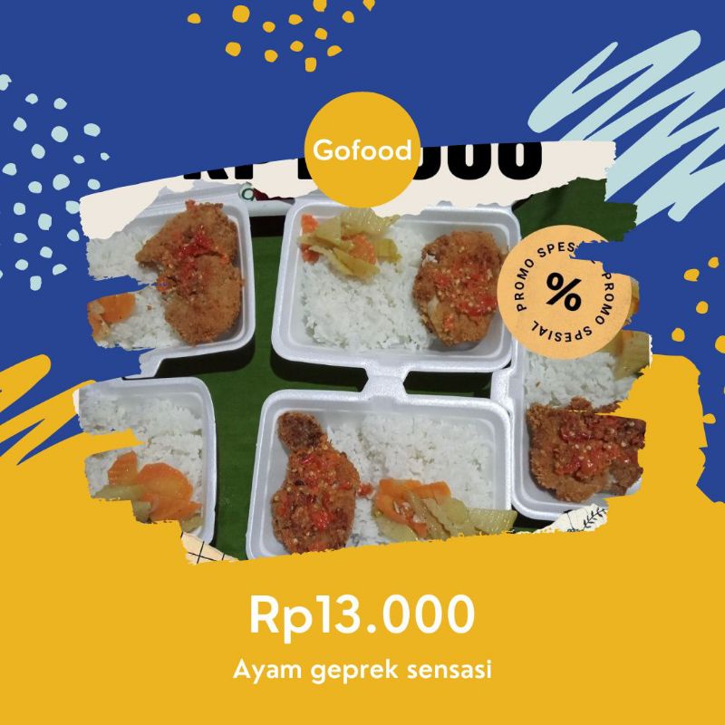 

ayam geprek sensasi 13ribu