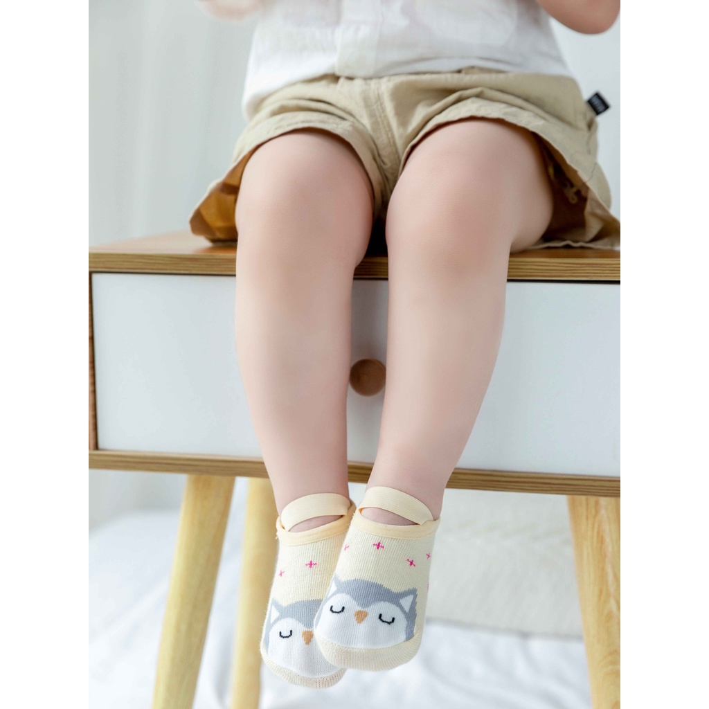 Kaos kaki bayi/Kaos kaki anti slip/Kaos kaki sepatu bayi/Kaos kaki anak anti slip/Kaos kaki anak bayi ankle dengan strap (B116-117)