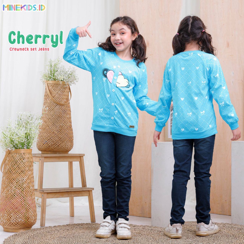 Setelan Jeans Cherryl Crewneck Minekids