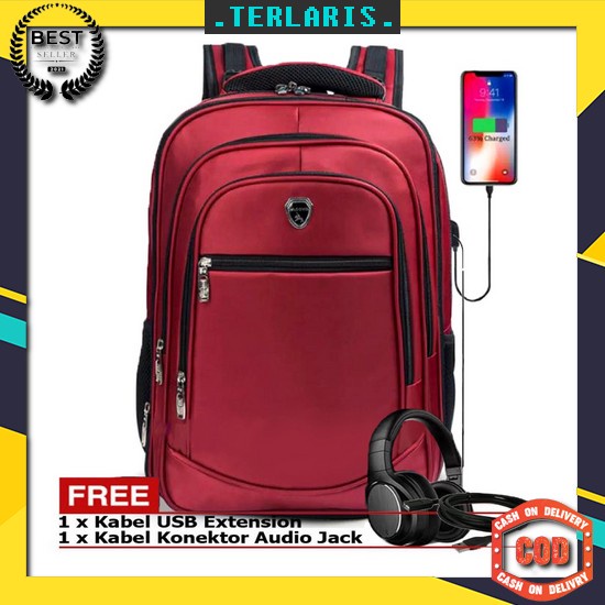 Bisa Cod Best Seller Ransel Pria Ghbag Dimanne Canvas 52333 Import Backpack Pria Wanita Kuat Bagus T