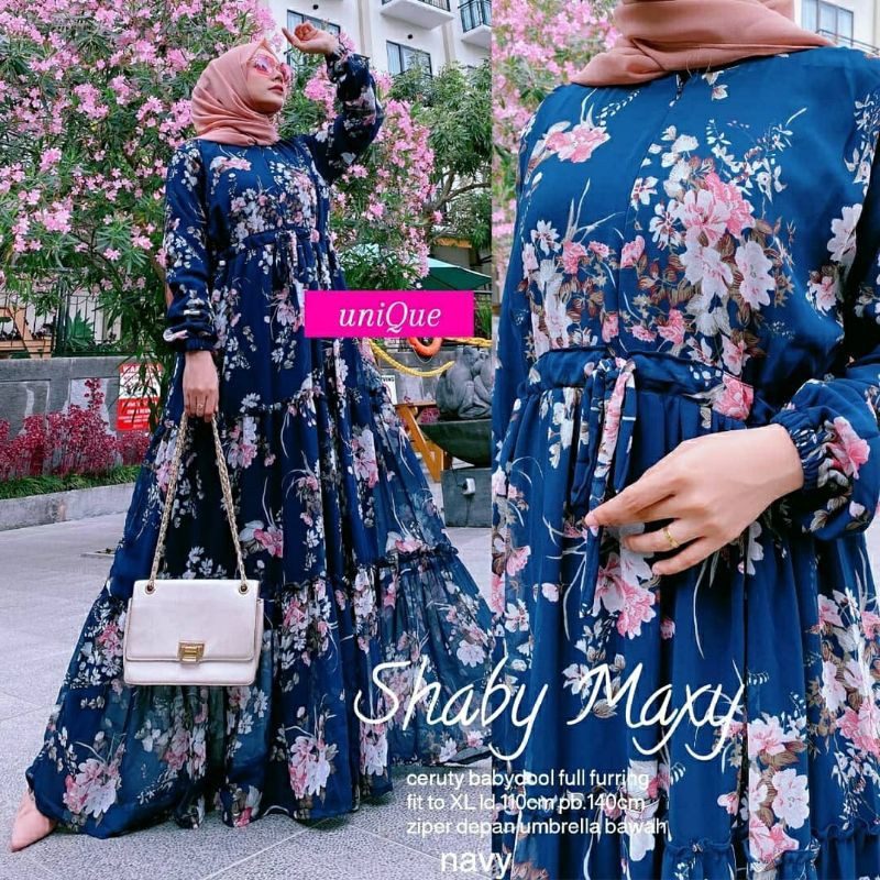 Shaby Maxy, maxi dress, long dress, dress muslim, gamis, gamis muslim, fashion, gamis murah, ootd