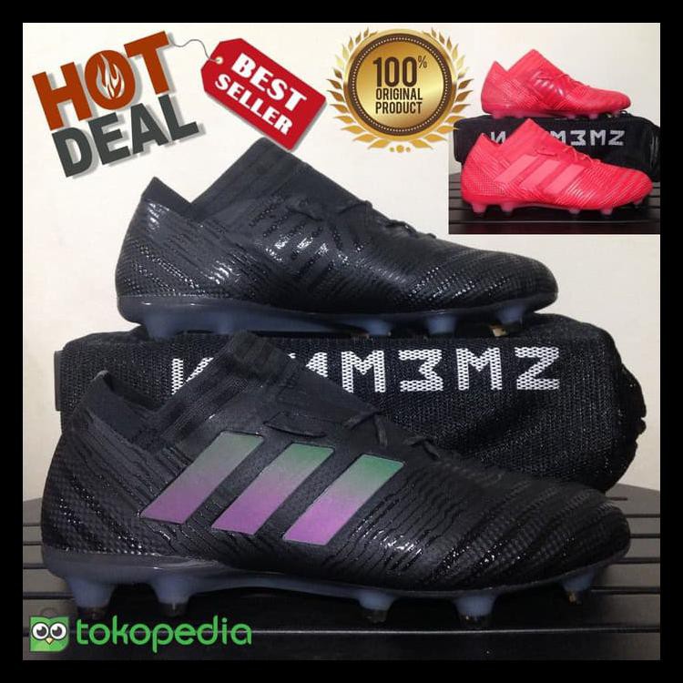 TERJAMIN SEPATU BOLA FUTSAL ADIDAS NEMEZIZ 17.1 FG ORIGINAL/ SEPATU ADIDAS - REAL CORAL RED BEST