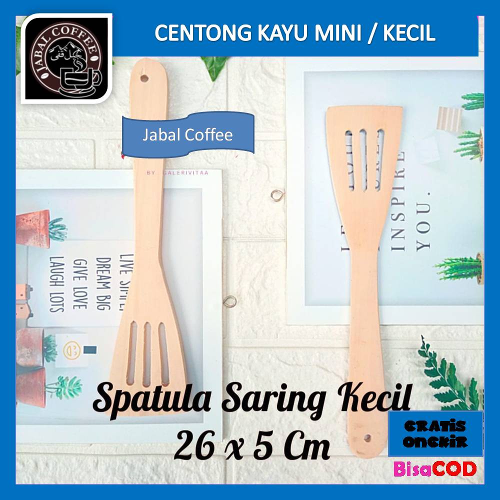 Spatula Kayu Lubang / Sutil Kayu Lubang / Sutil Kayu / Spatula Kayu 02