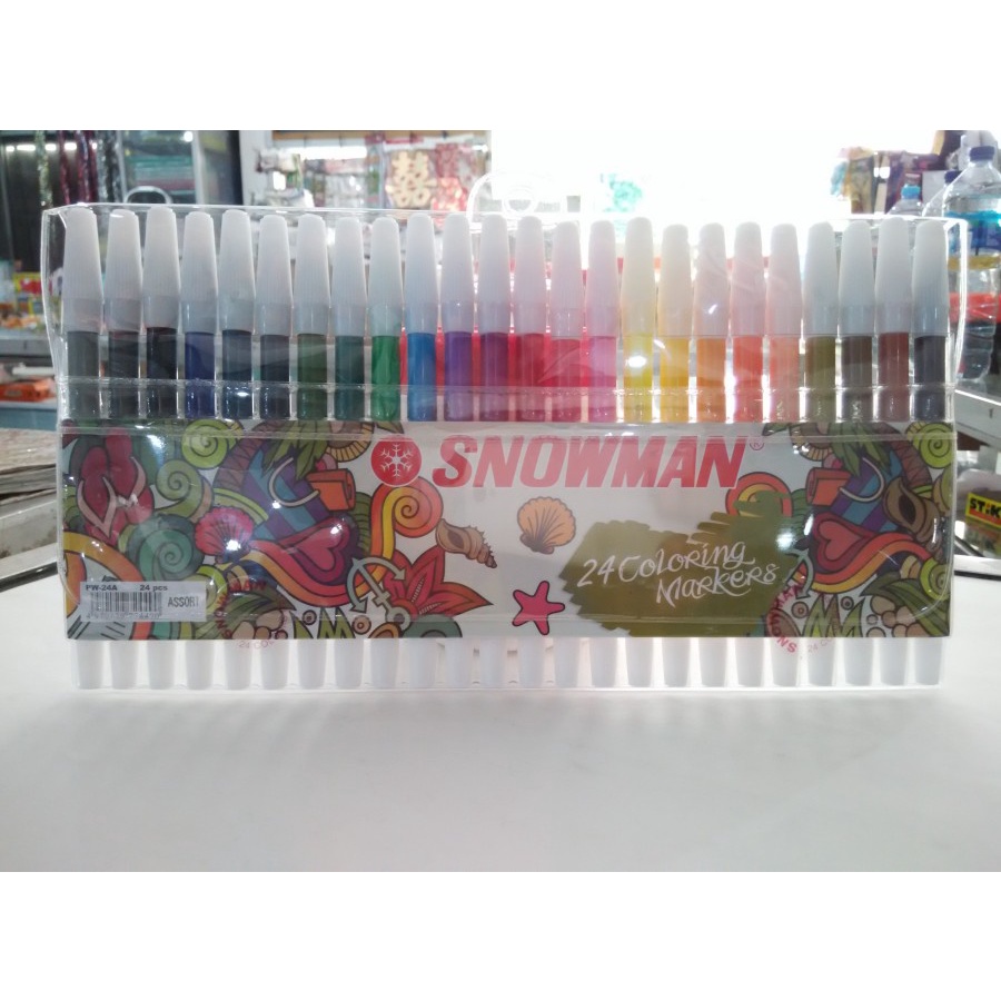 

Spidol Kecil Snowman 24 Warna