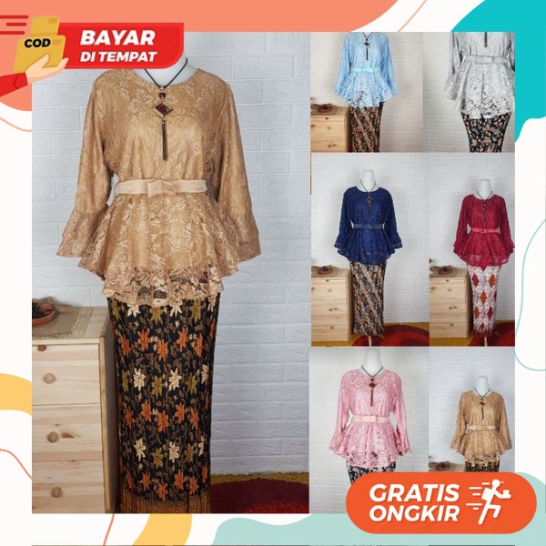 Kebaya Wanita Import Premium Setelan Wnta Ibu Ibu2 Kondangan Stln Perempuan Remaja Wisuda Pakaian En