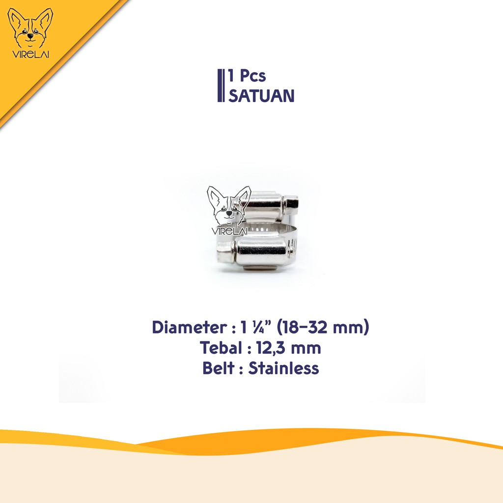 Stainless Klem Selang / Hose Clamp 1 1/4&quot; [TW]