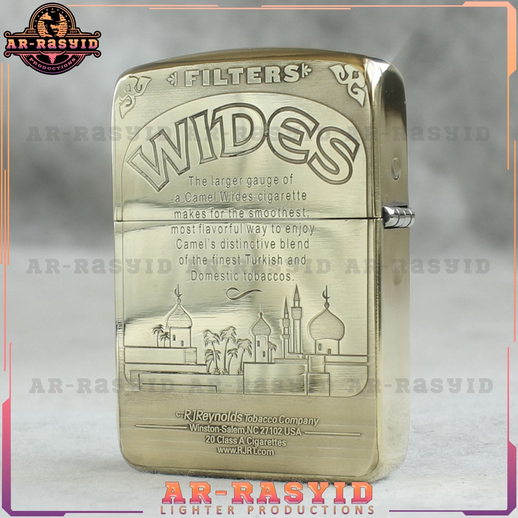 Korek Api Minyak Zippo Gold Motif Wides 1941B