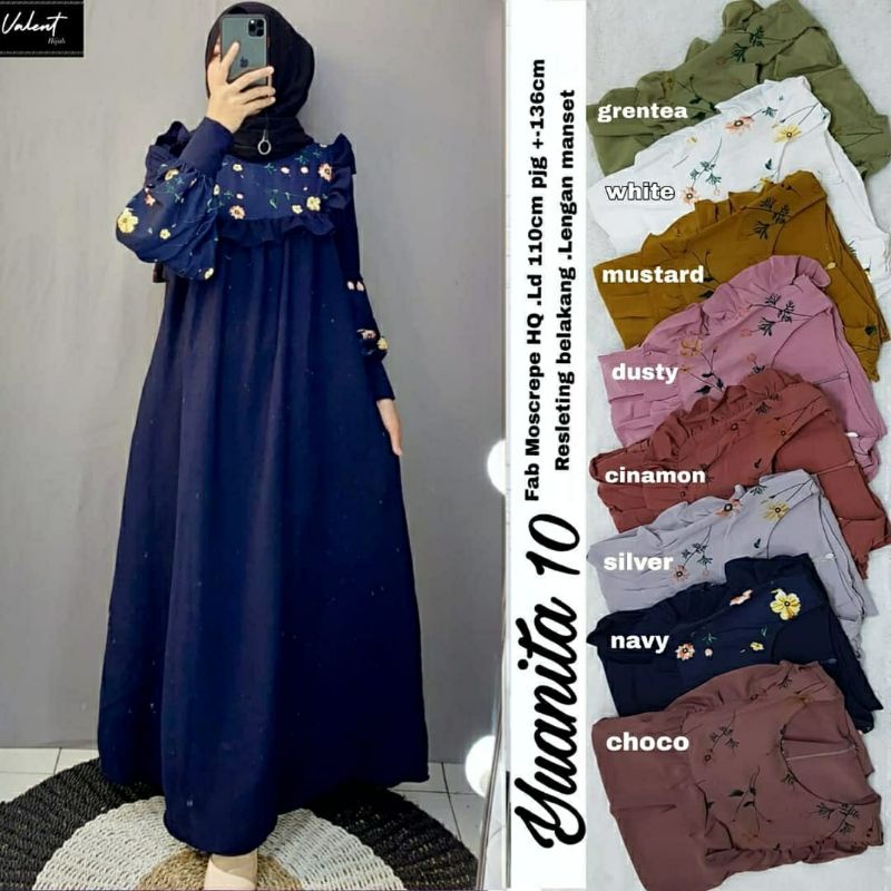 YUANITA #10 MAXY / DRESS MUSLIM BEST SELLER