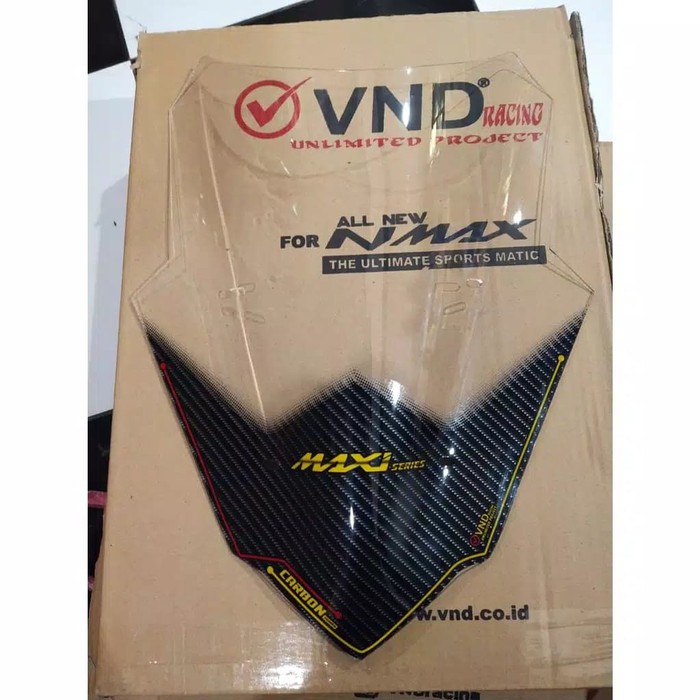 WINDSHIELD TAMENG ANGIN DEPAN COVER VISOR ALL NEW NMAX 155 2020 VND CARBON VECTOR ORIGINAL AKSESORIS