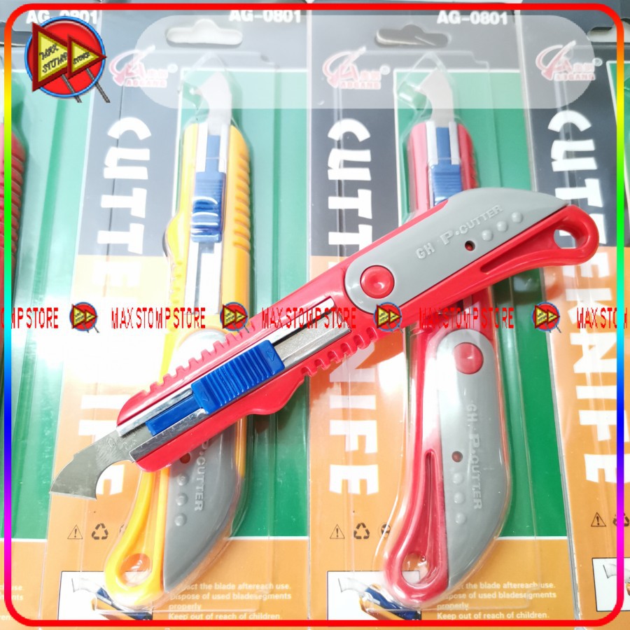 

Cutter Knife Mata Pemotong Plastik Mika Acrylic Akrilik Free 2 Pisau