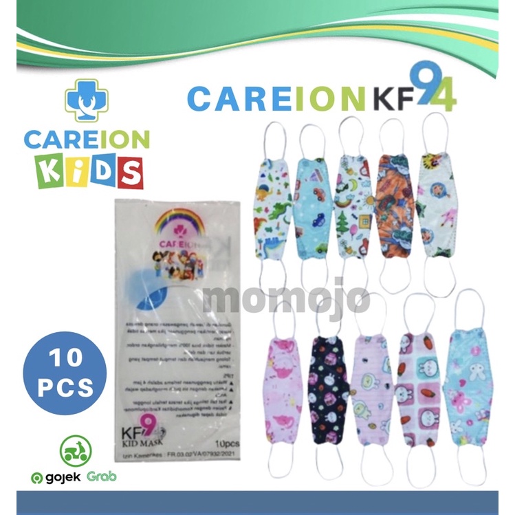 CAREION KF94 4Ply Kids Boy / Girl Masker Anak Cewek / Cowok KF94