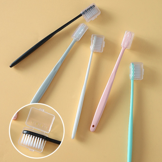 Sikat Gigi Set 10 pcs Arang Putih Eco Friendly Travel Tooth Brush Kepala Kecil Bulu Lembut Sensitif / Sikat Gigi Anak/ Dewasa Bahan Lembut 1 SET ISI 10 PCS / Toothbrush Double Care Sensitive / Sikat Gigi 1 Set Isi 10 Pcs / Toothbrush Sikat Gigi Double