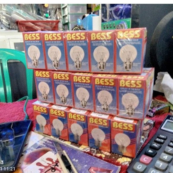 Bohlam pijar ayam/cafe elektronik bess clear G40 5w-1