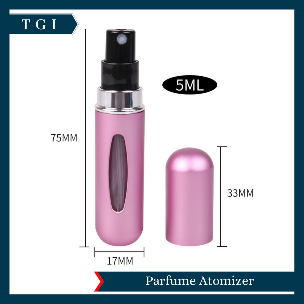 TGI - [ 5 ML] BOTOL PARFUM REFILL MINI PORTABLE UKURAN 5 ML/ BOTOL PARFUM MINI TRAVEL/ PARFUM ATOMIZER