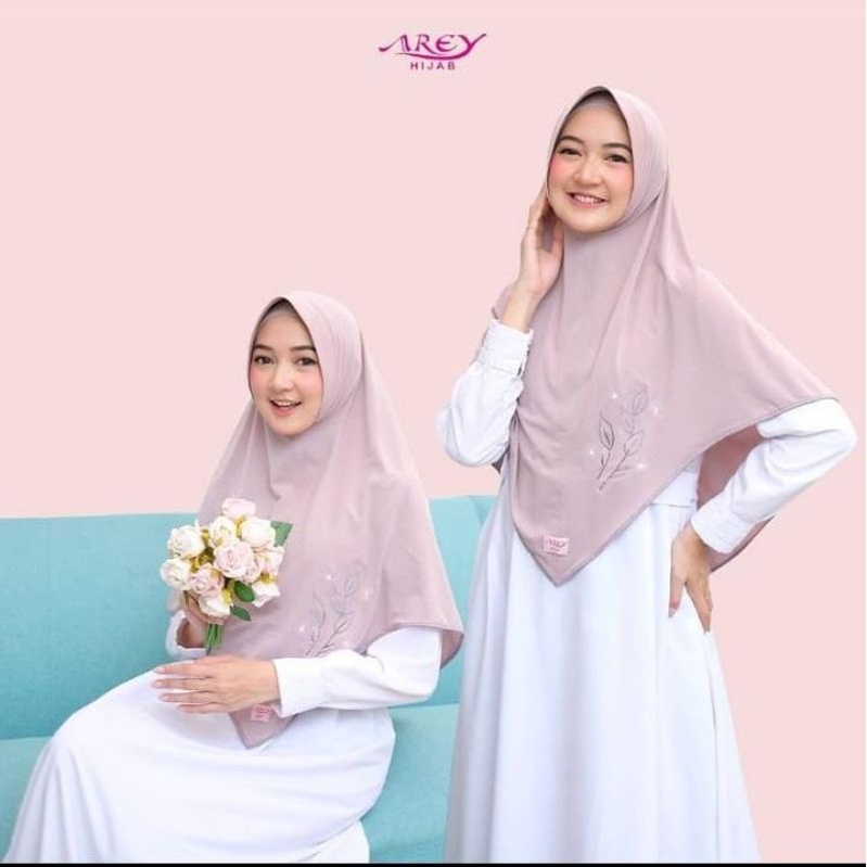 [Original Arey] HUSNA••Khimar jersey••jilbab jersey••Hijab instan