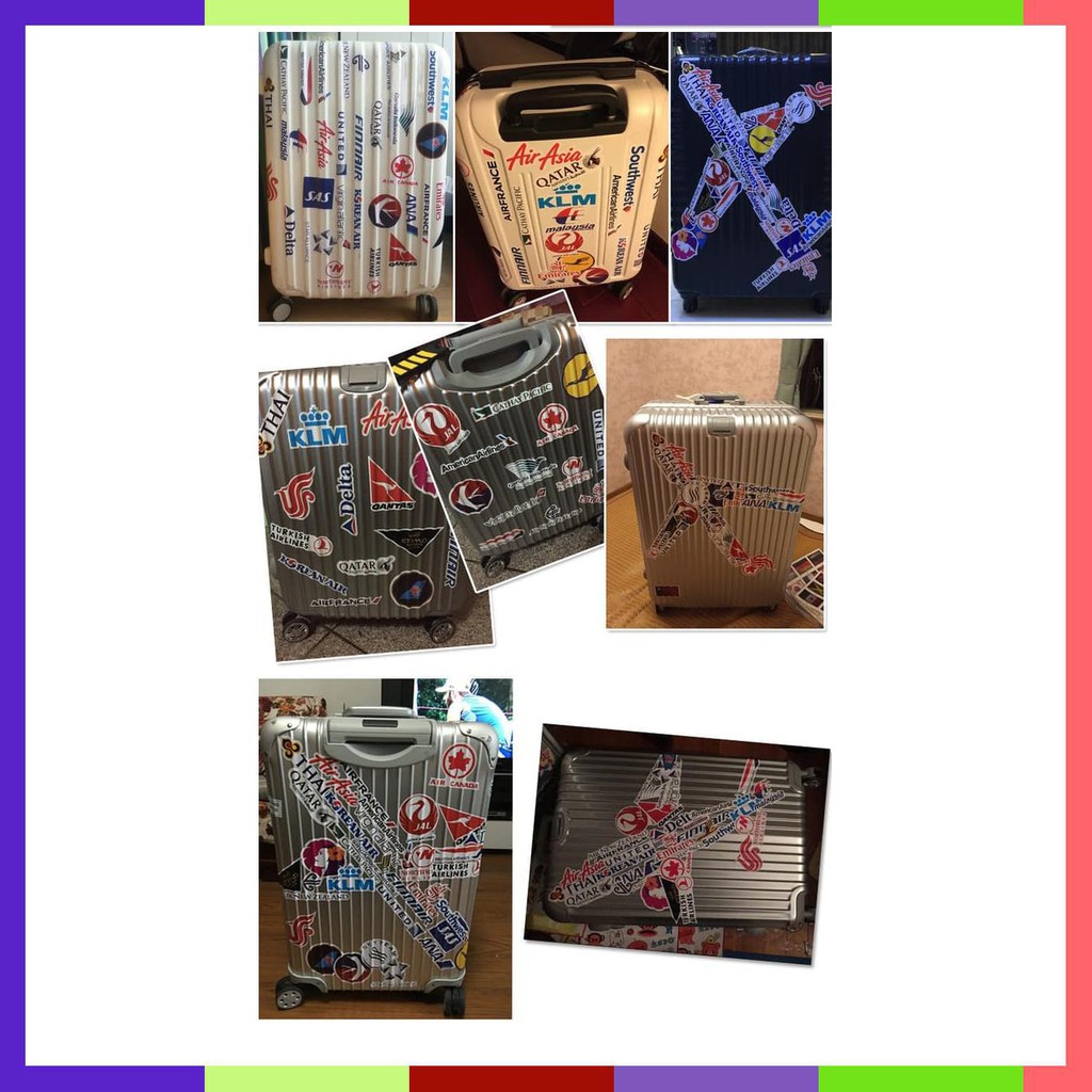 

Stiker/Sticker Maskapai Airlines, Stiker Koper/Travel/Laptop, 50 Pcs