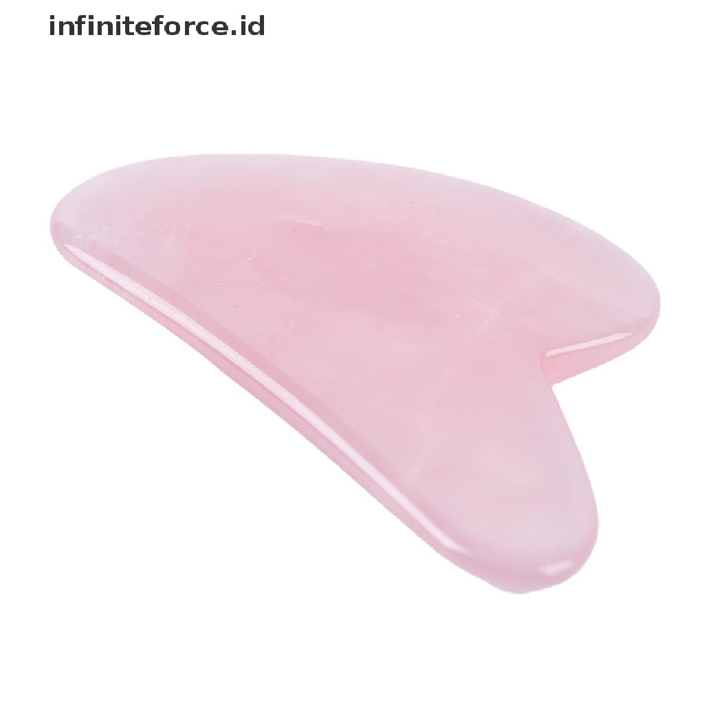 (infiniteforce.id) 1pc Papan Scraper Batu Giok Quartz Guasha Alami Untuk Pijat Relaksasi