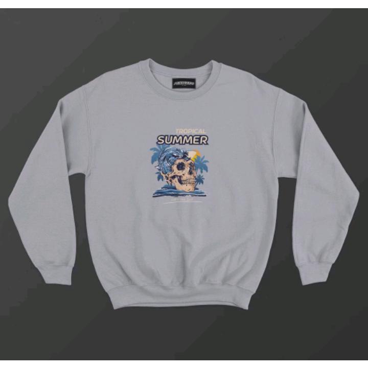 CREWNECK ANIME TENGKORAK ATASAN PAKAIAN PRIA WANITA REAL PICT MURAH KEREN PANJANG BOMBER PARKA JAKET