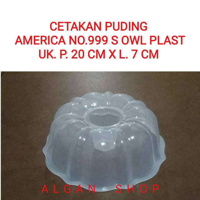 Cetakan Puding Plastik America 999 S Jelly Agar Coklat Kue