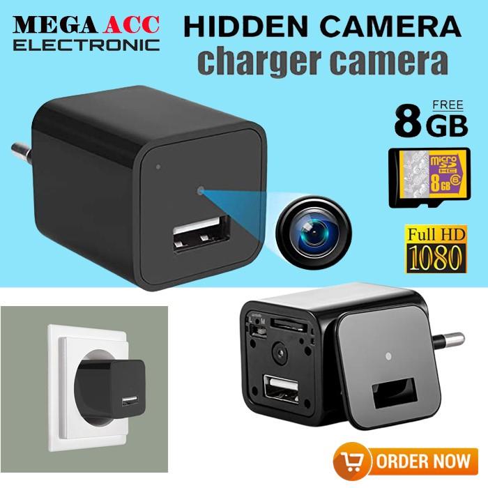 Cam Spy Camera Usb Charger Adaptor Free 8Gb Hd 1080 - Hidden Camera
