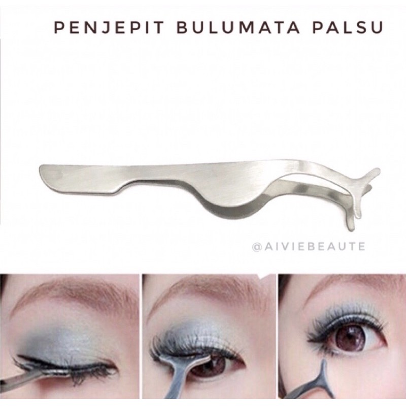 pinset bulumata palsu | penjepit bulumata palsu stainless  | lashes tweezer