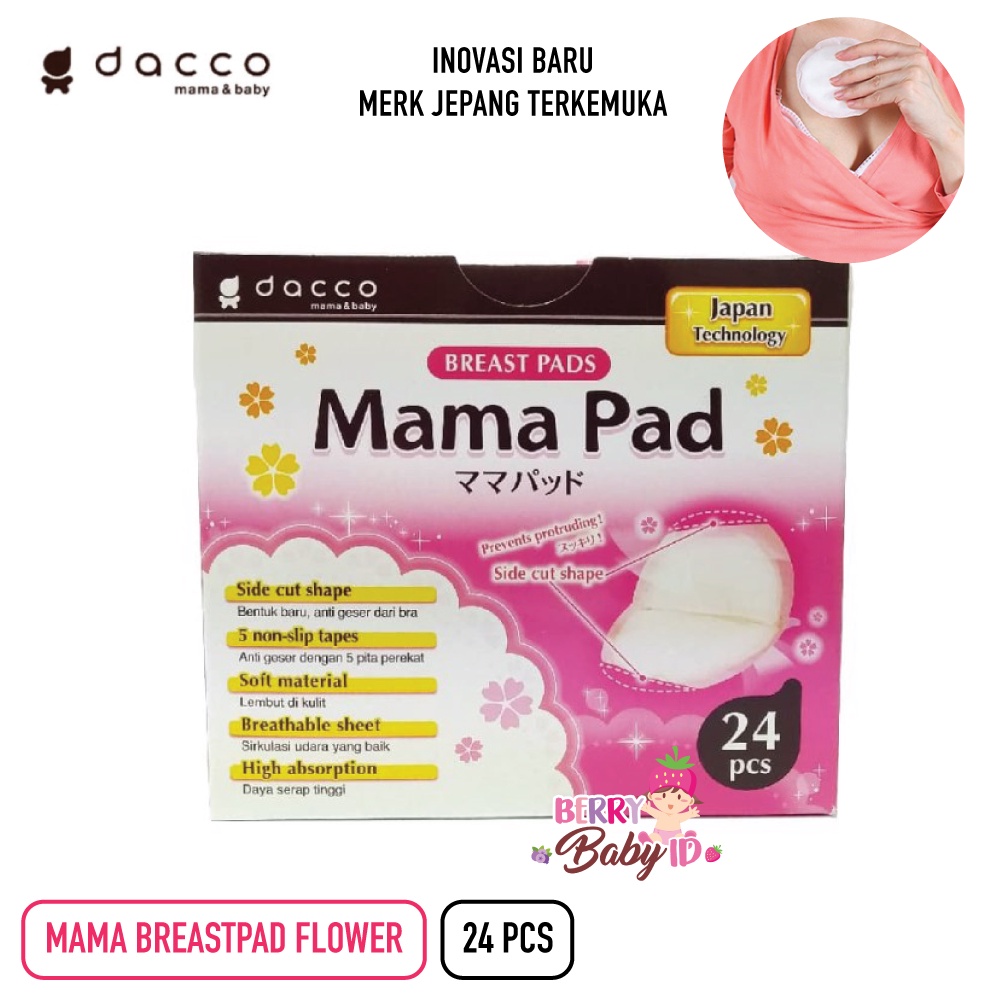 Dacco Mamapad Breastpad Flower Mama Pad Breast Pad Berry Mart