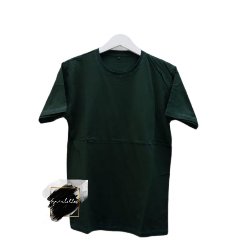 Kaos Polos Lengan Pendek - Hijau Botol