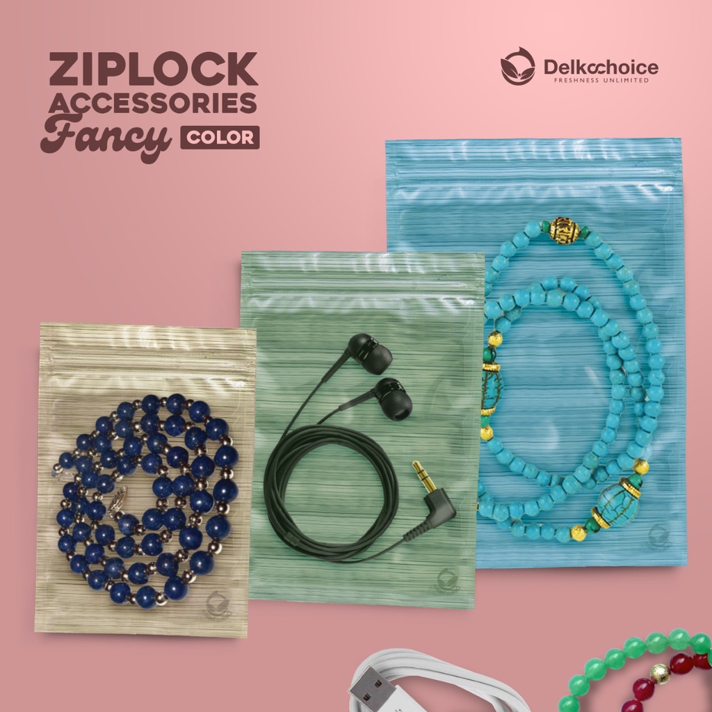 Plastik Ziplock Varian Warna - Fancy Plastik Klip Kombinasi Aksesoris