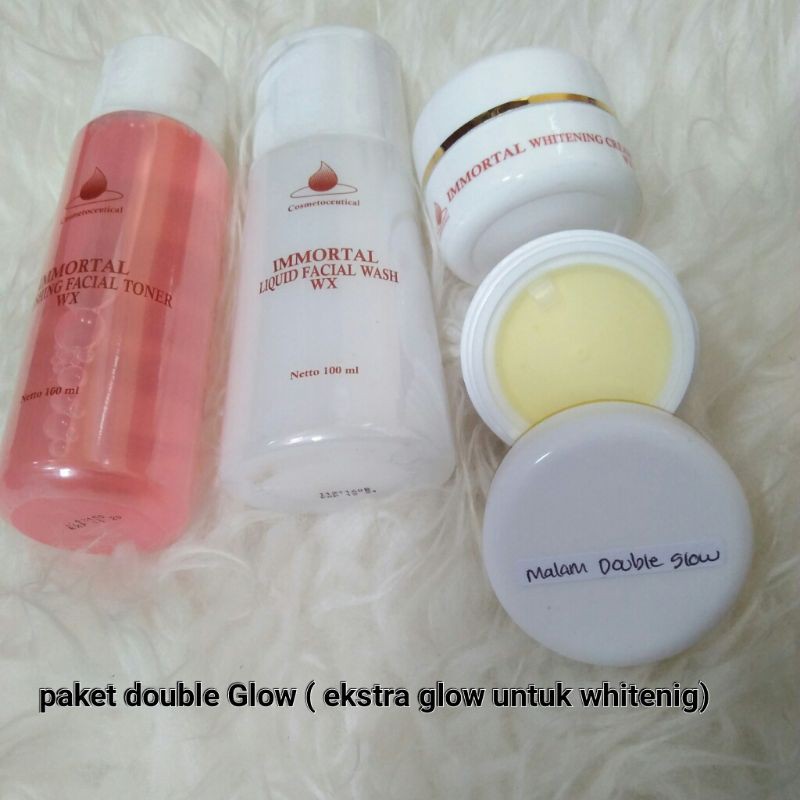 IMMORTAL ORIGINAL / PAKET DOUBLE GLOWING/ IMMORTAL SKINCARE / IMMORTAL