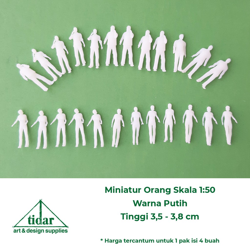 YS - Miniatur Manusia / Figure / Maket Orang Putih Skala 1:50
