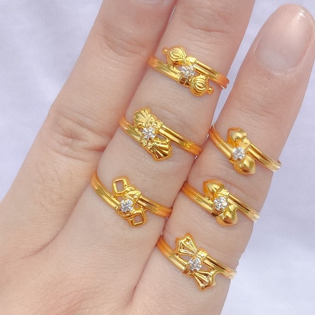 Banyak motif yaa. Cincin model selisih anak dan dewasa emas asli kadar 700 70% 16k 22 surabaya permata 10 11 12 13