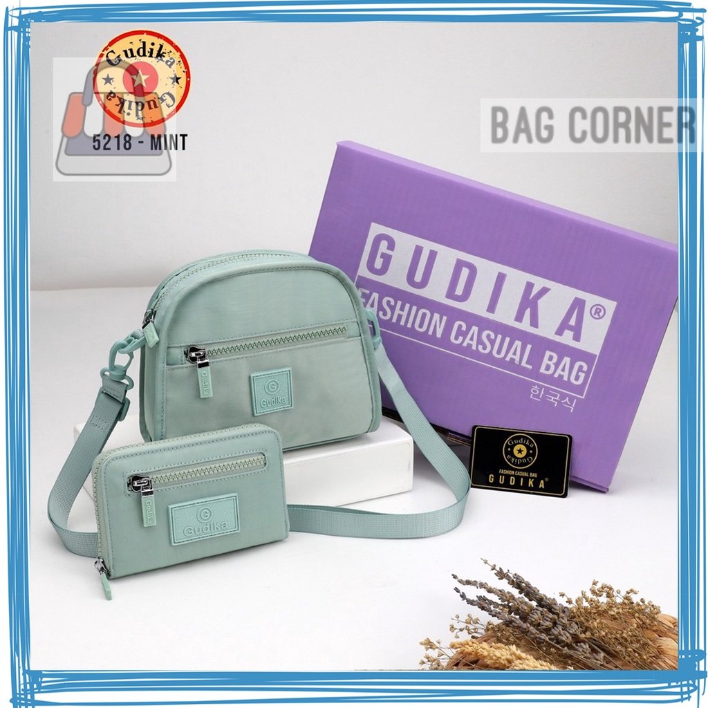 BagCorner - GUDIKA - Tas Selempang Wanita Kece Free Dompet Import Original 5218 - Tas Wanita Selempa