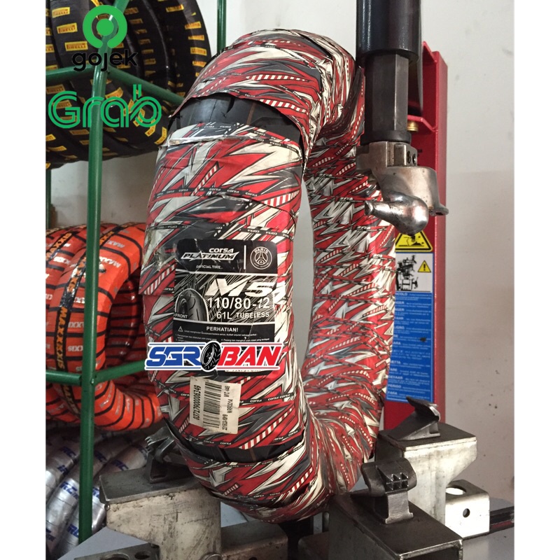 BAN CORSA M5 110/80-12 TUBELESS CORSA PLATINUM RING 12 MURAH