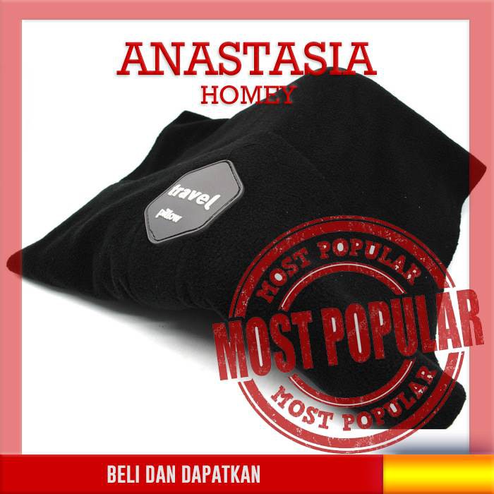 HOME TRTL BANTAL SUIP SELIMUT LEHER TRAVEL PILLOW ANTS