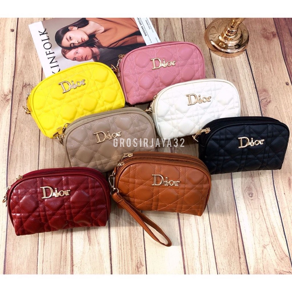 (GROSIRJAYA32) Dompet Dhanisa Res oval dompet serbaguna 2 ruang hp masuk