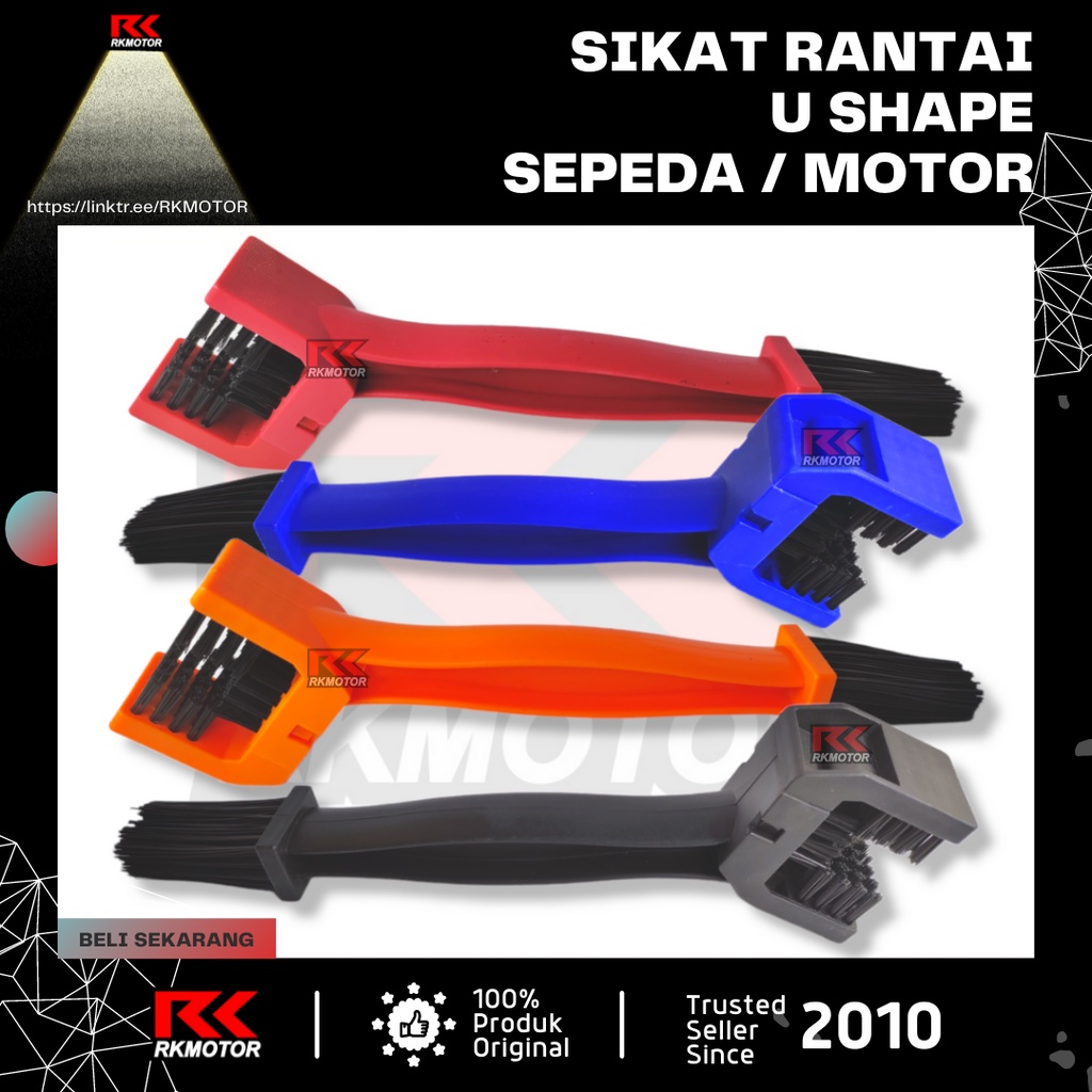Sikat Rantai Sepeda dan Motor U Shape Alat Pembersih Sprocket Gear-7