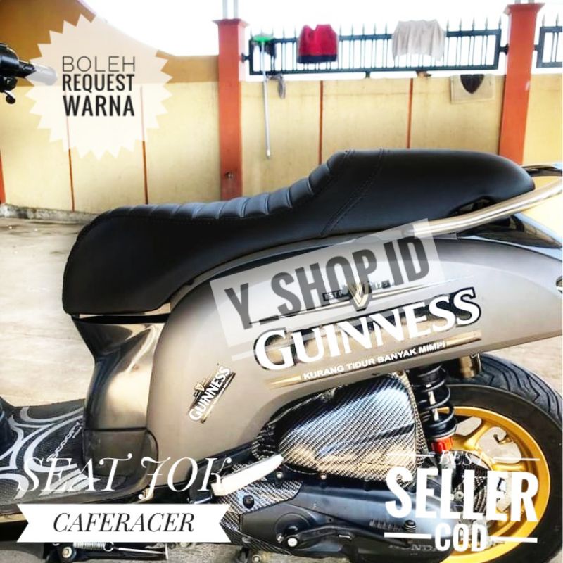 Jok Caferacer Single Seat Dan Double Seat Honda Scoopy Genio Fino Beat Terlaris