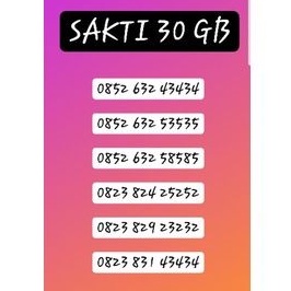 BAHAN SAKTI 30GB NOMOR CANTIK