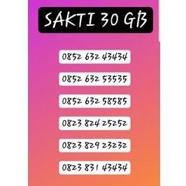 BAHAN SAKTI 30GB NOMOR CANTIK