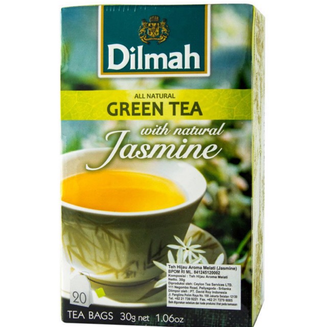 

DILMAH GREEN TEA WITH NATURAL JASMINE 20pcs