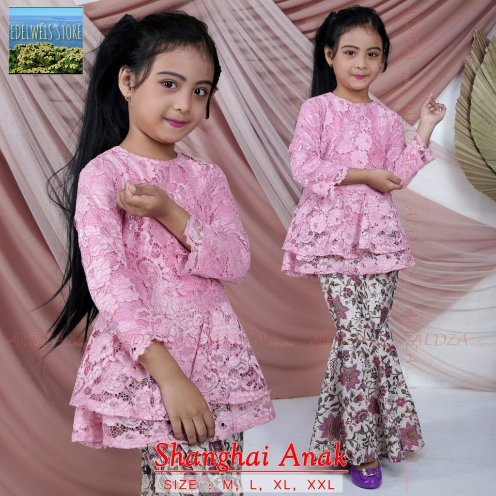 Stelan Kebaya Anak / Stelan Kebaya Brokat Anak Modern