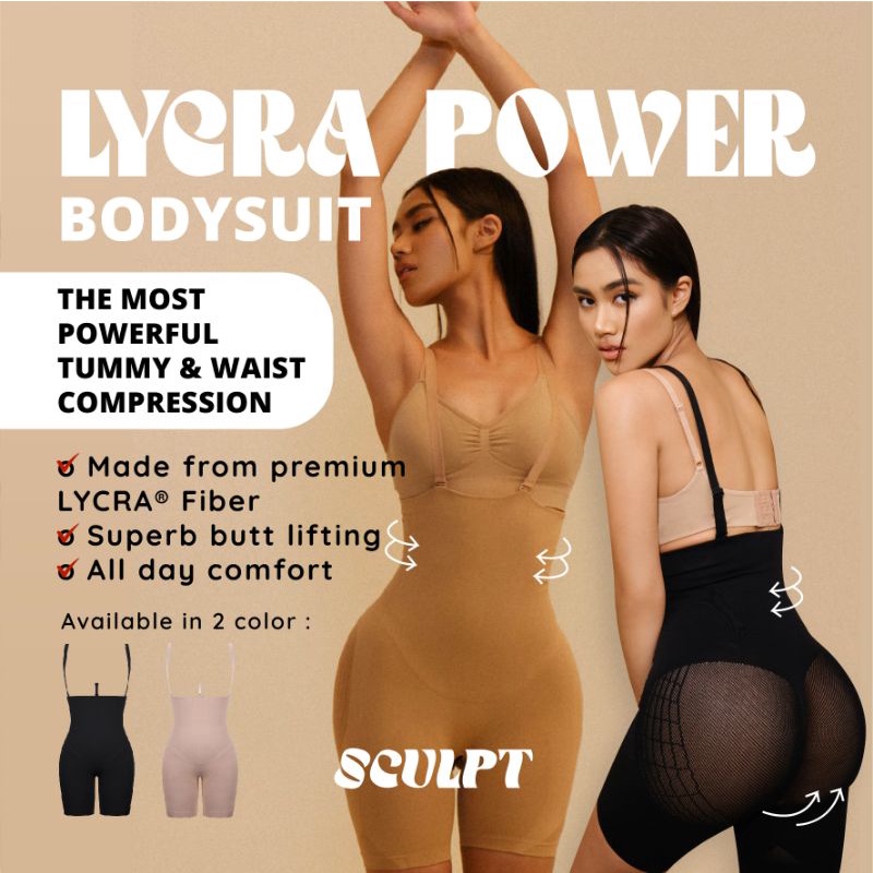 SCULPT Lycra-Power Bodysuit Shapewear Corset Seamless (Extreme Compression - XS-4XL) - Korset Pelang