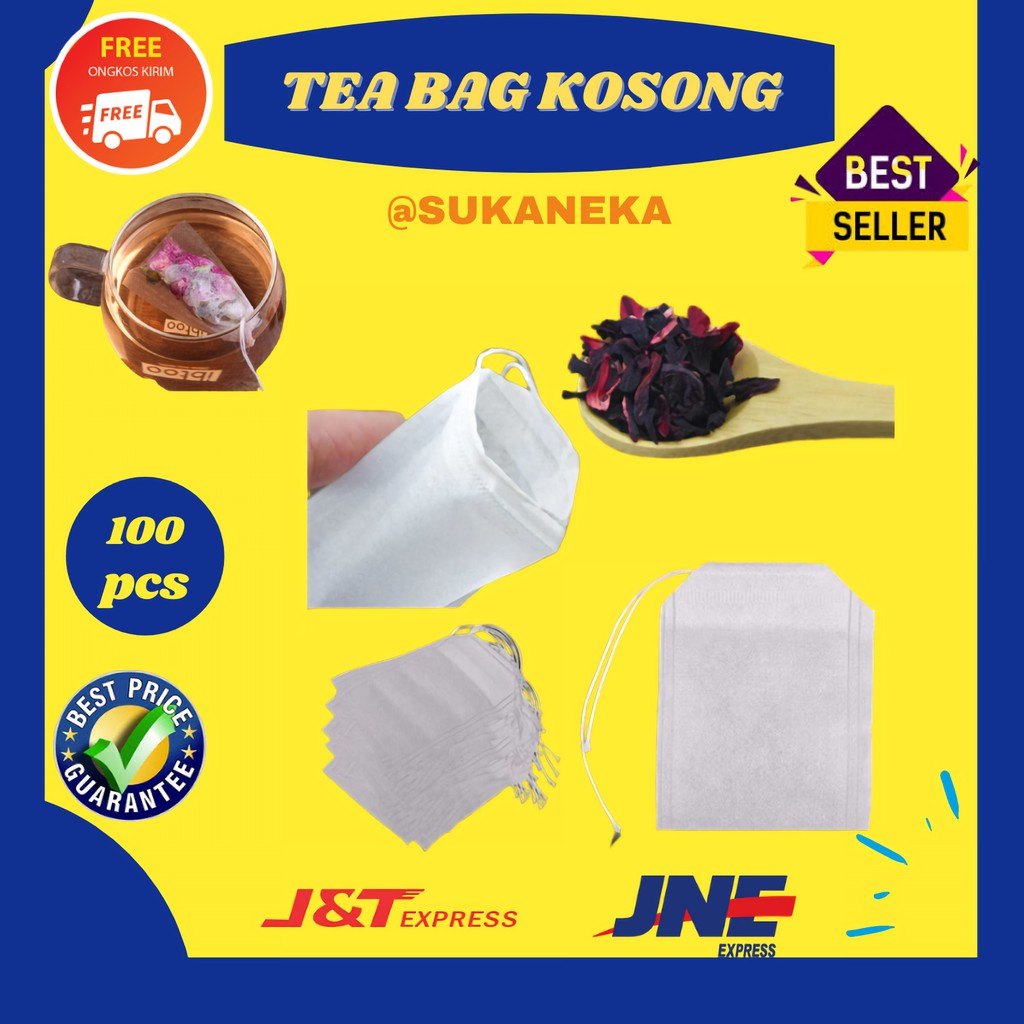Kantong Kantung Penyaring Teh Celup Kosong Tea Bag 100pcs