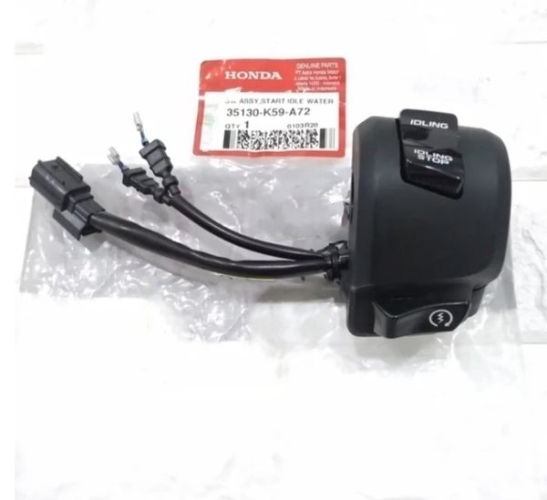 Holder Saklar Kanan Switch Tombol Starter Stater Start Idling Stop Vario 150 2018 K59 Original AHM
