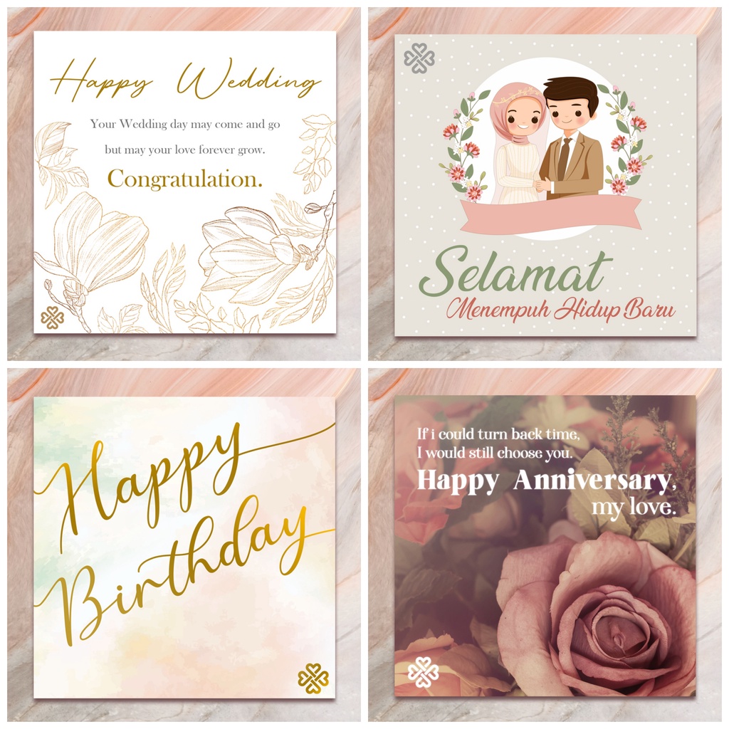 

Venus Leon Kartu Ucapan Wedding Pernikahan Ulang Tahun Anniversary