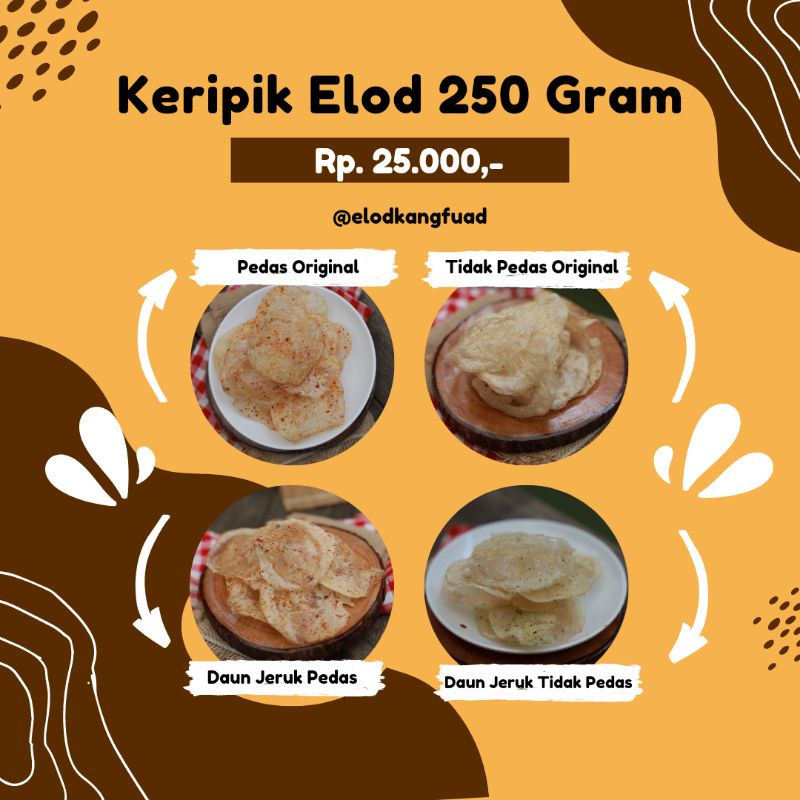 

Elod Kang Fuad | Keripik Elod 250 Gram