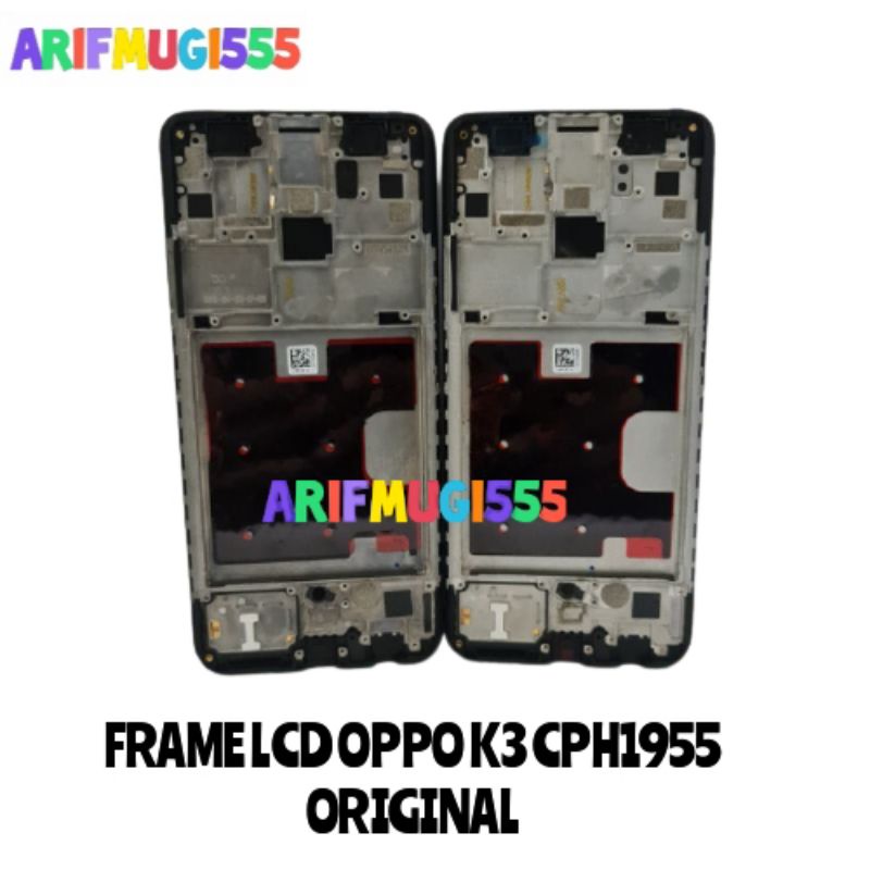 Frame Bezzel Bazzel Tulang Tengah LCD Touchscreen Oppo K3 CPH1955 Original