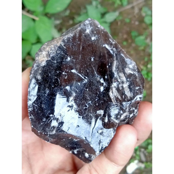 Batu Smoky Quartz / Kecubung Asap ( Rough / Bahan Akik - bukan bacan saphire obi opal kalimaya )