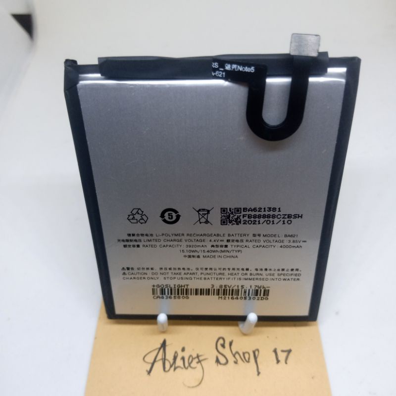 Batrai Meizu M5 Note BA621 Batre M621H Baterai BA 621 Original Battery
